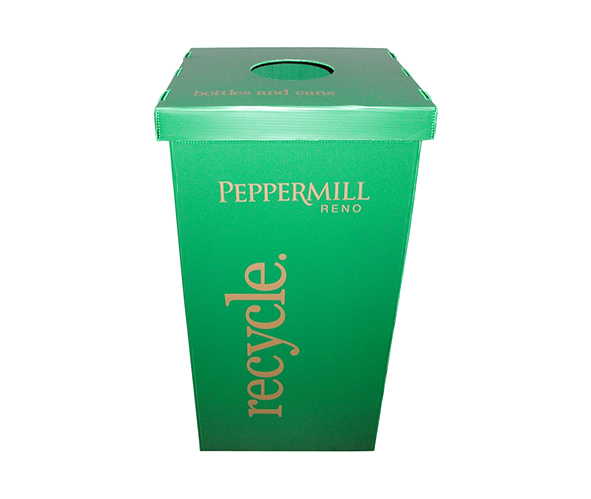 Coroplast Plastic Recycle Bin