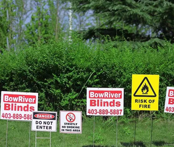 Yard Sign With H Stake